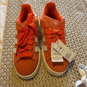 Adidas Campus Orange and White